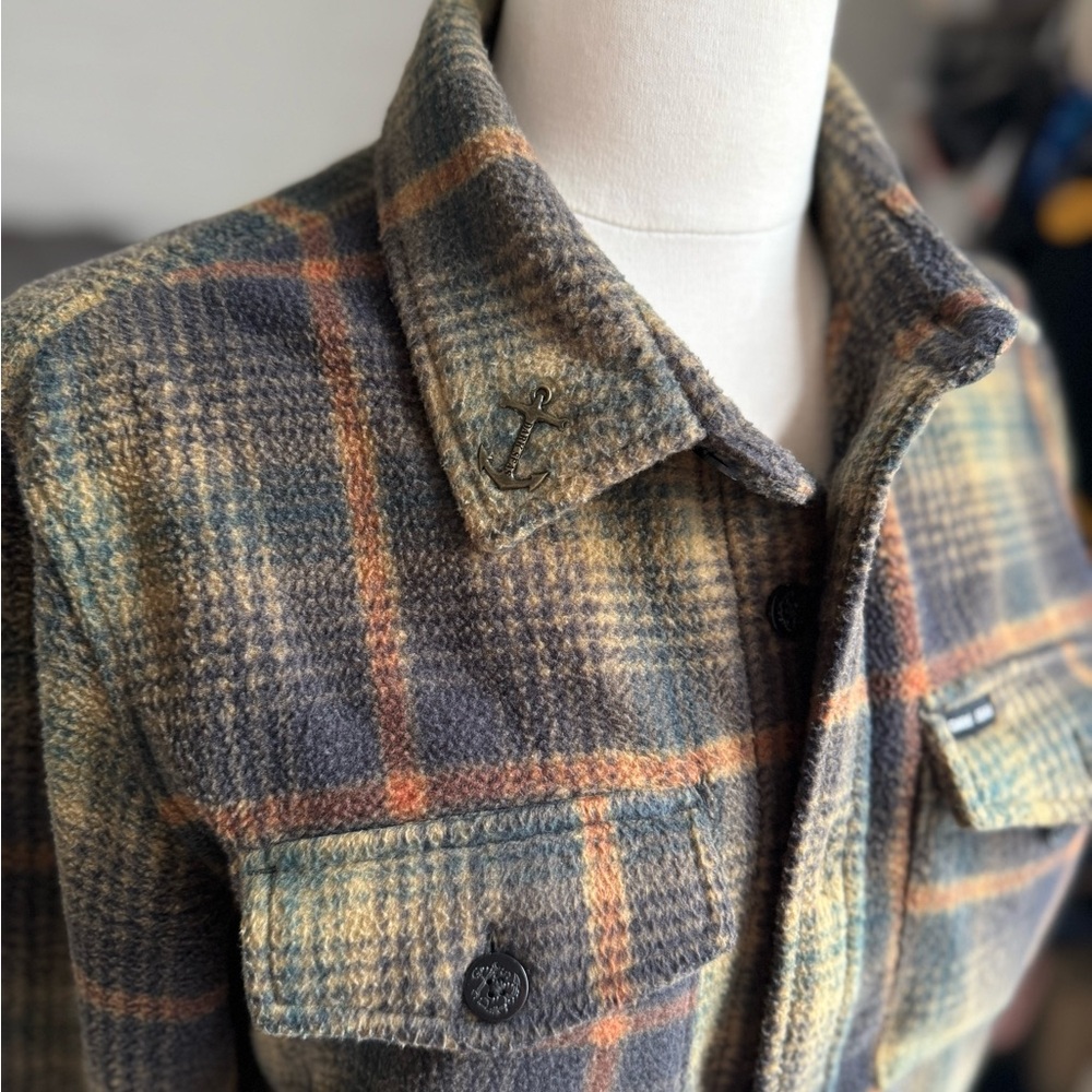 Plaid Wool Blend Jacket